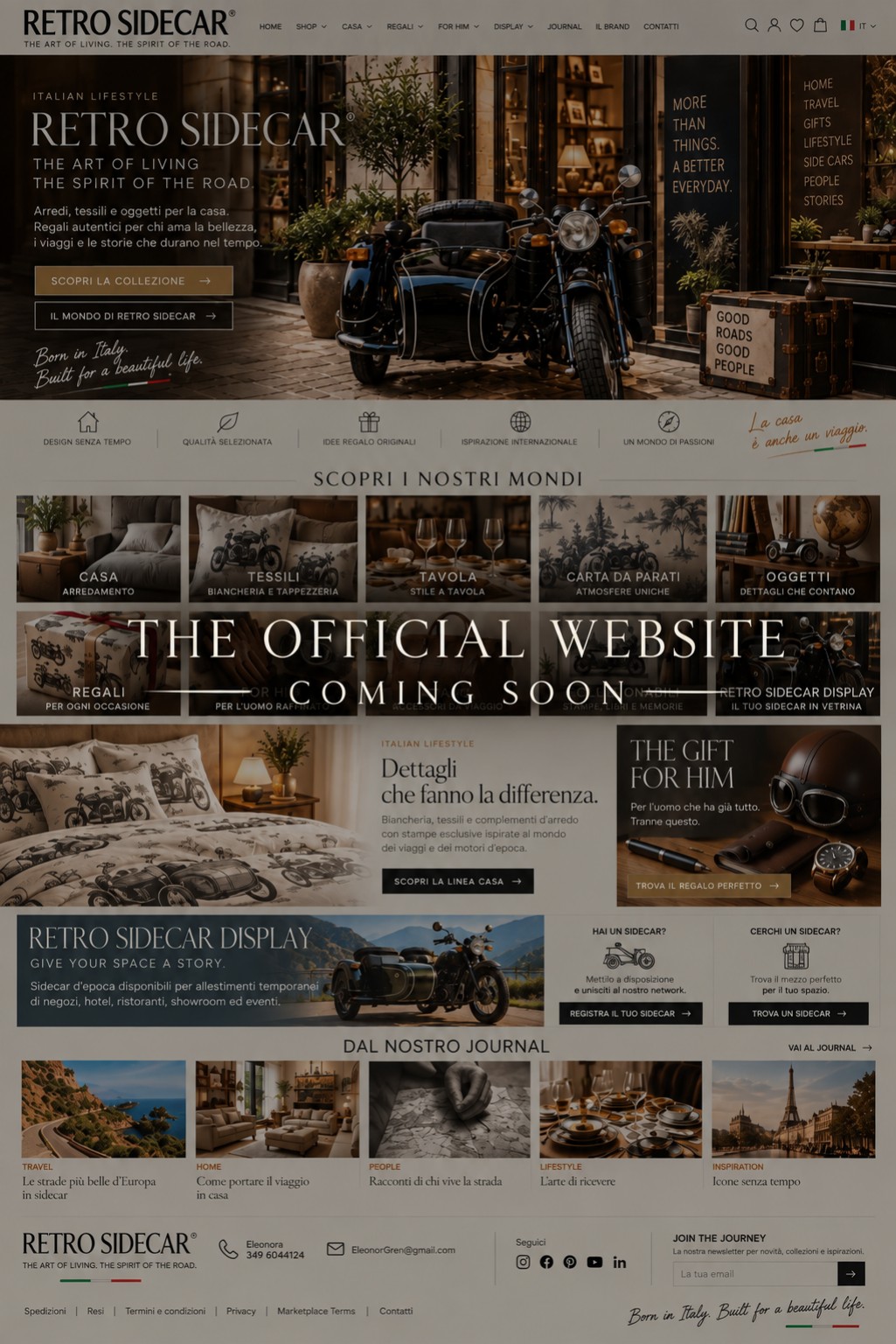 RETRO SIDECAR — The Official Website Coming Soon